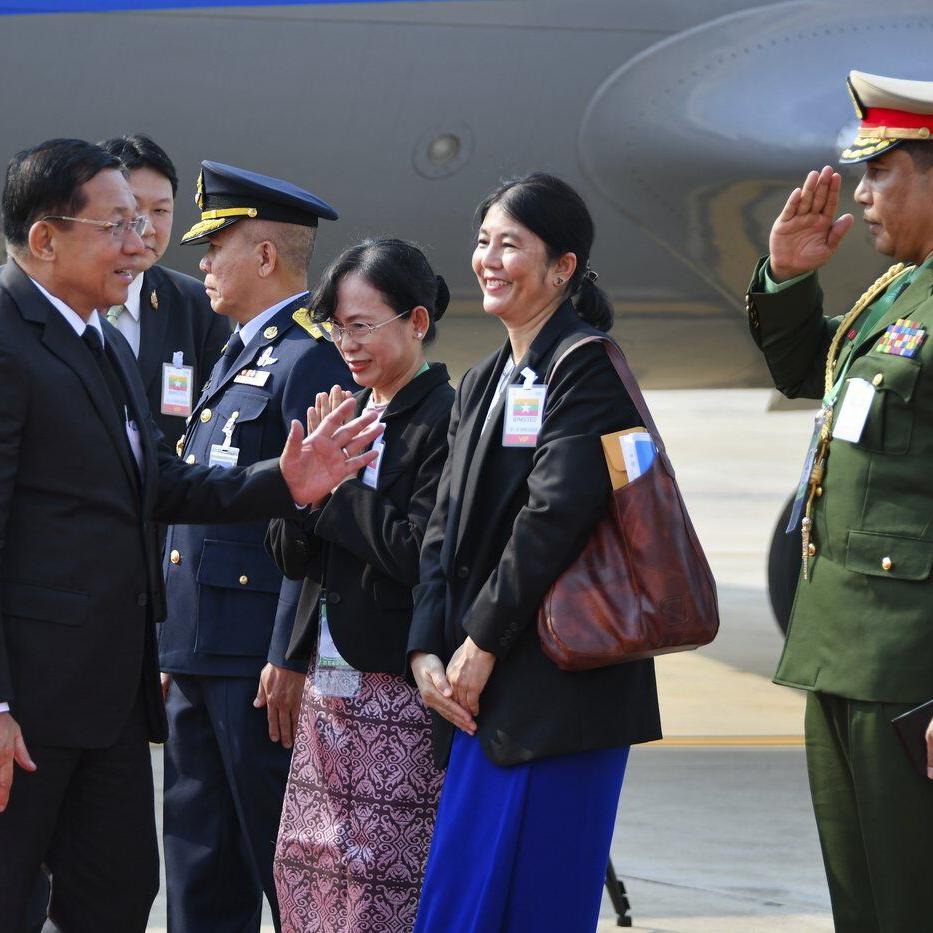 Head of Myanmar's military government visits Thailand in rare trip abroad
